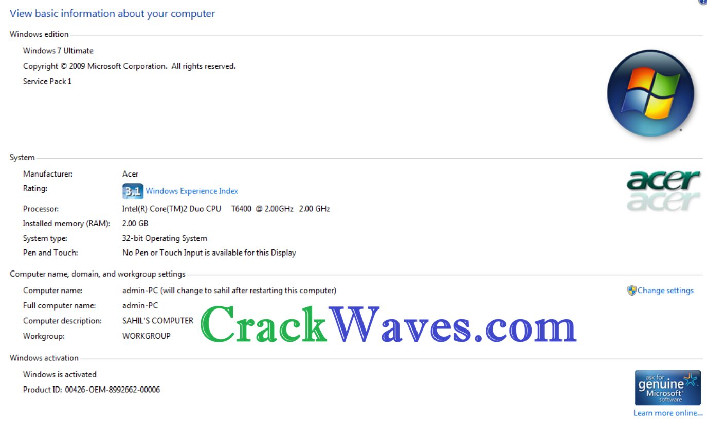 Windows 7 Ultimate Crack
